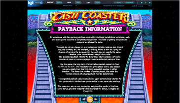 Cash Coaster Slot Online